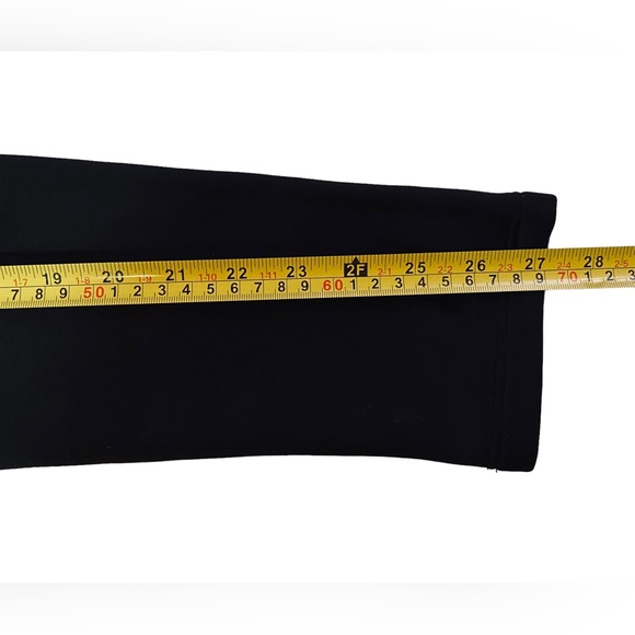 Athleta Cassidy Long Sleeve Scuba Zip Front Ponte Knit Dress Black Women's Large - Picture 10 of 10